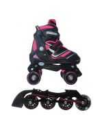 Patins conversíveis em 2 em 1 patins em linha Fuchsia REVERSE tamanho L NEXTREME